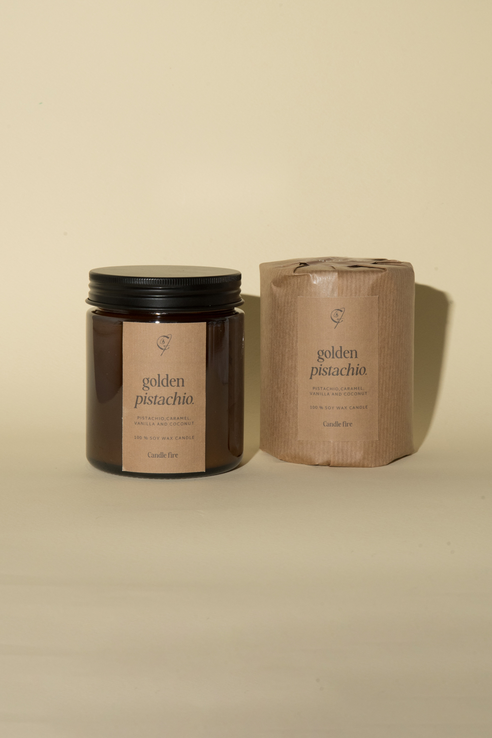 Κερί Σόγιας με ξύλινο φυτίλι 2 Κερί Σόγιας με ξύλινο φυτίλι - Image 2