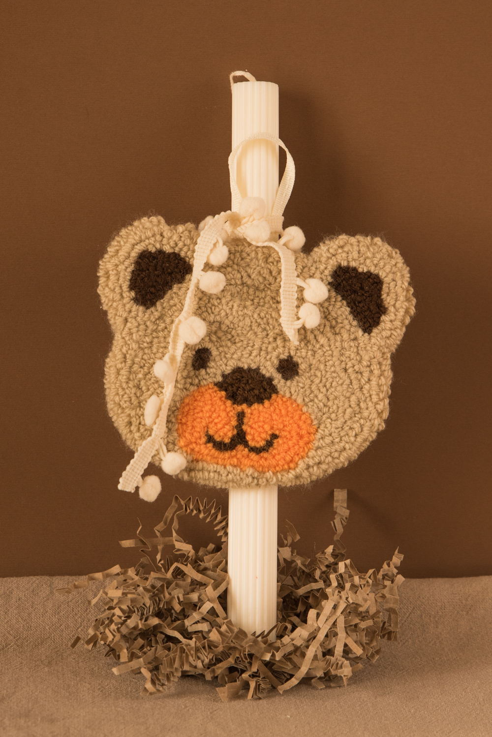 Easter Candle – Punch Needle Charm 3 Easter Candle – Punch Needle Charm - Image 3