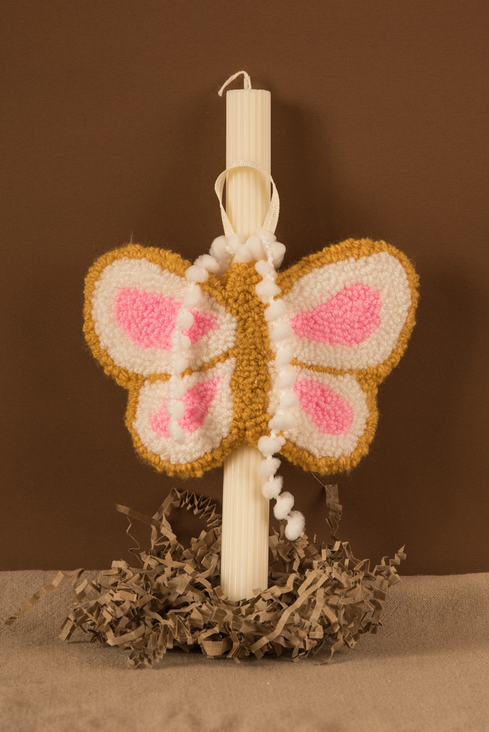 Easter Candle – Punch Needle Charm 5 Easter Candle – Punch Needle Charm - Image 5