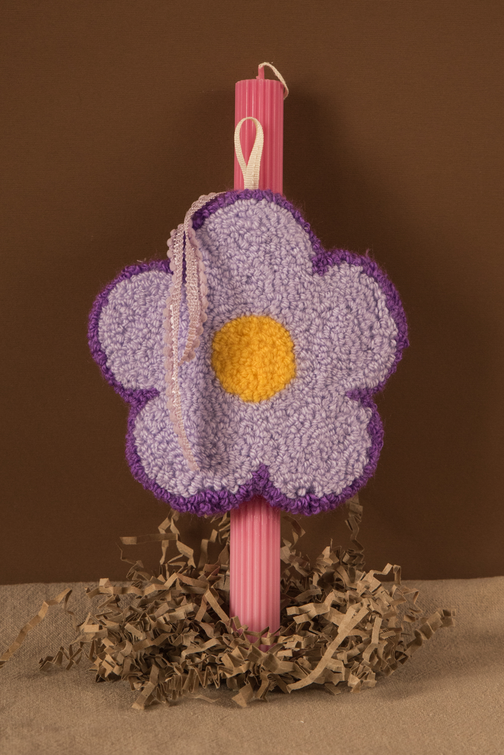Easter Candle – Punch Needle Charm 4 Easter Candle – Punch Needle Charm - Image 4