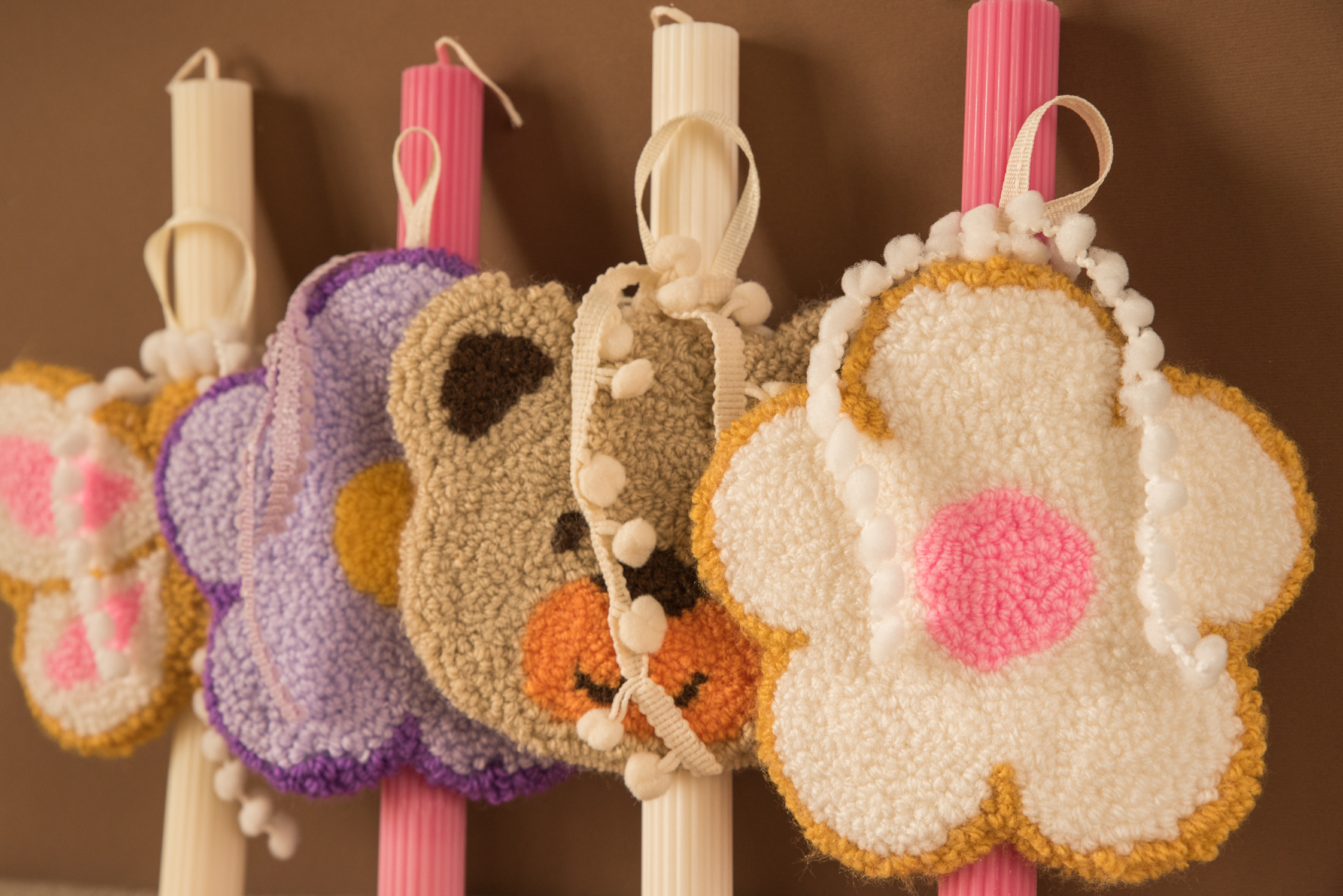 Easter Candle – Punch Needle Charm 7 Easter Candle – Punch Needle Charm - Image 7