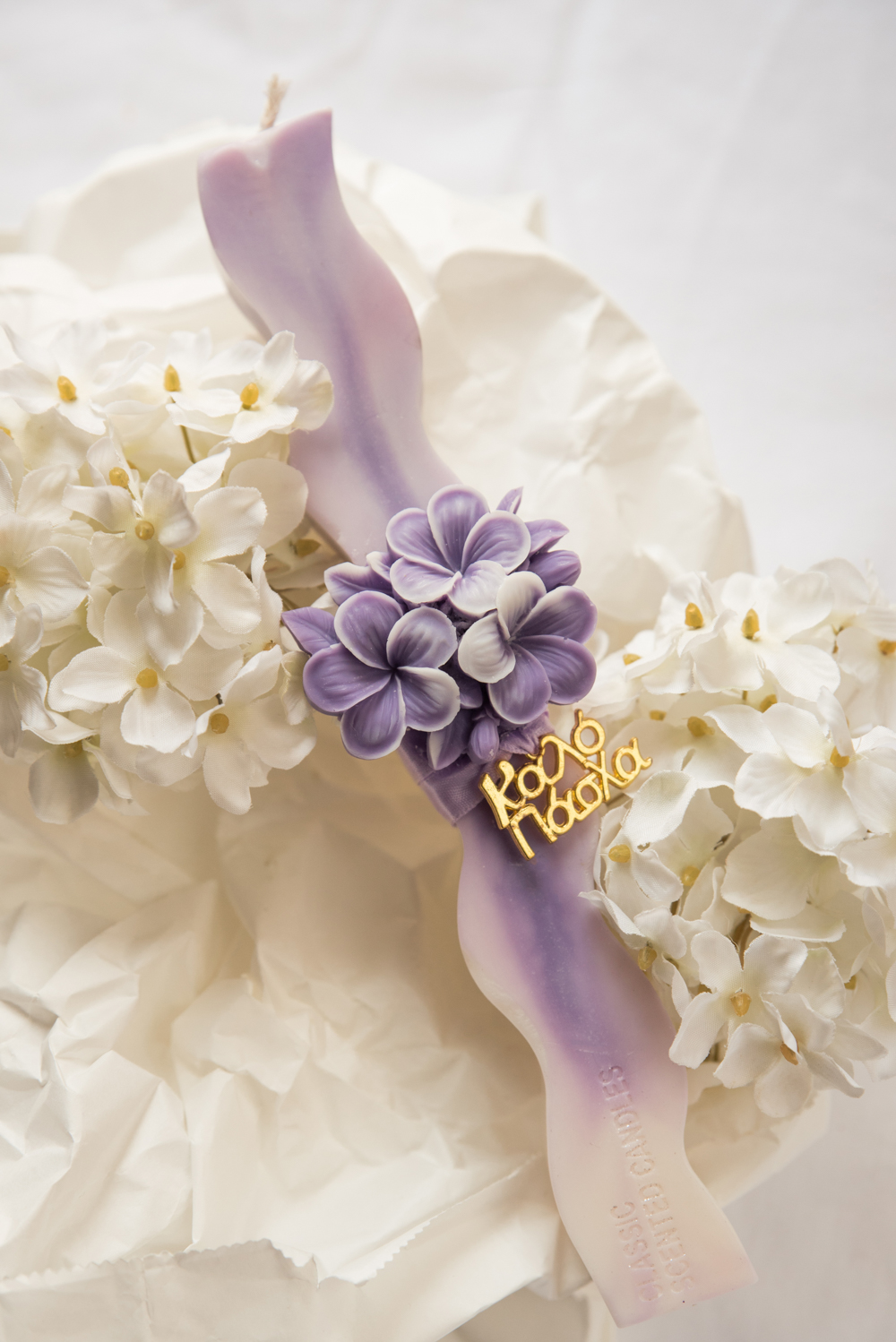 Zig Zag Easter Candle