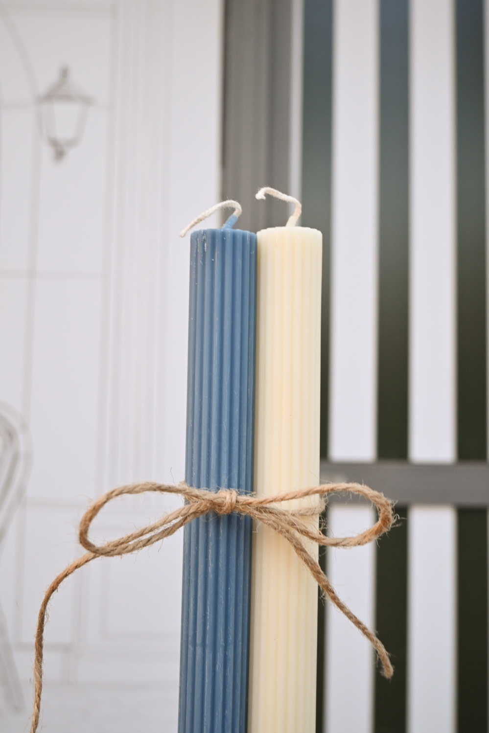 Ribbed Easter Candle – Blackstone 2 Ribbed Easter Candle – Blackstone - Image 2