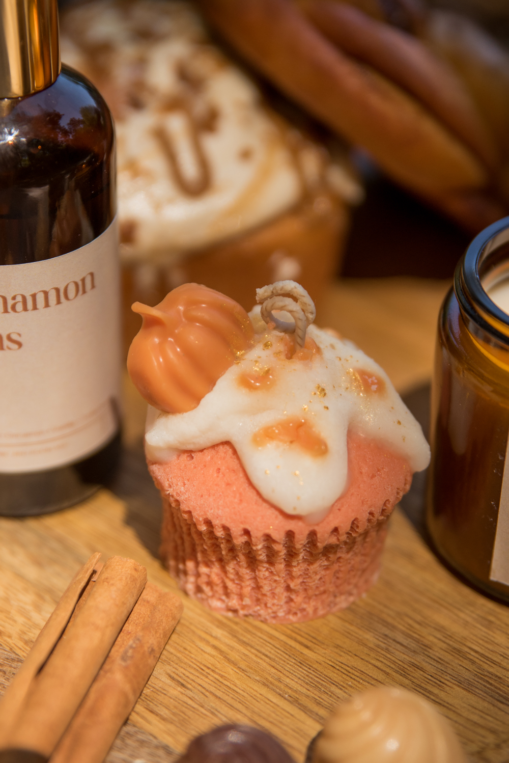 Muffin Candle - Pumpkin Caramel Latte